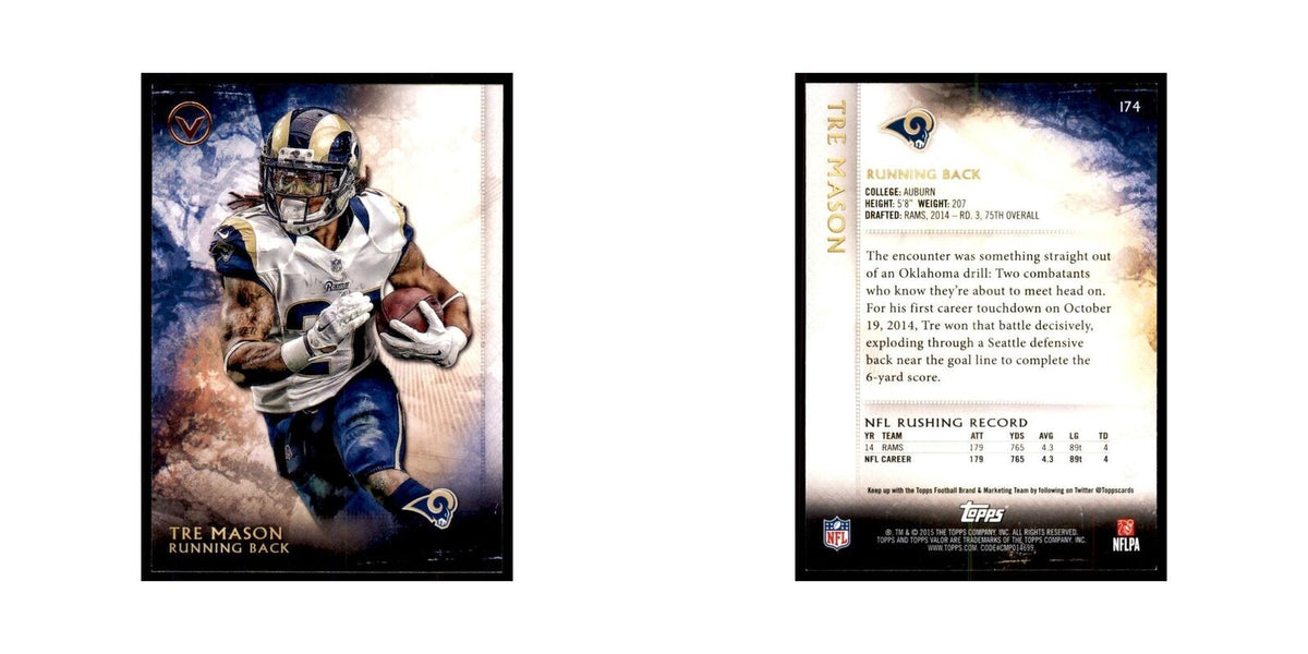 2015 Topps Valor Tre Mason Football Cards #174