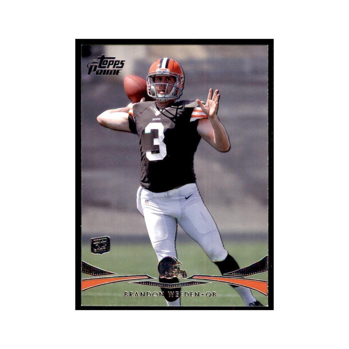 2012 Topps Prime Brandon Weeden RC Football Cards #99
