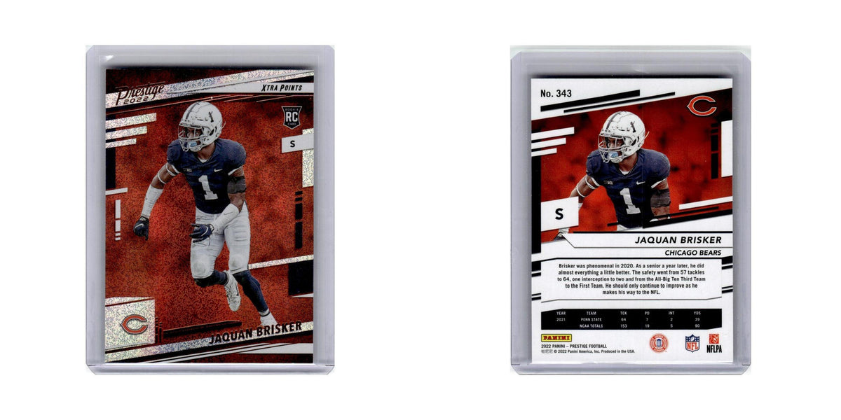 Jaquan Brisker Rookie 2022 Panini Prestige Xtra Points #343 Chicago Bears NM