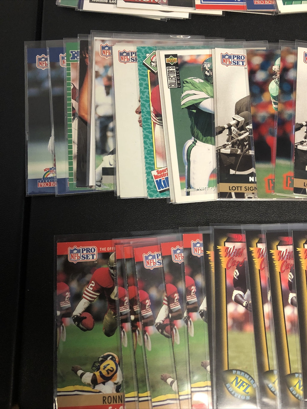 HUGE 196 CARD RONNIE LOTT  LOT. GREAT INSERTS/MIXED BRANDS/YRS/DUPS/EXC COND!