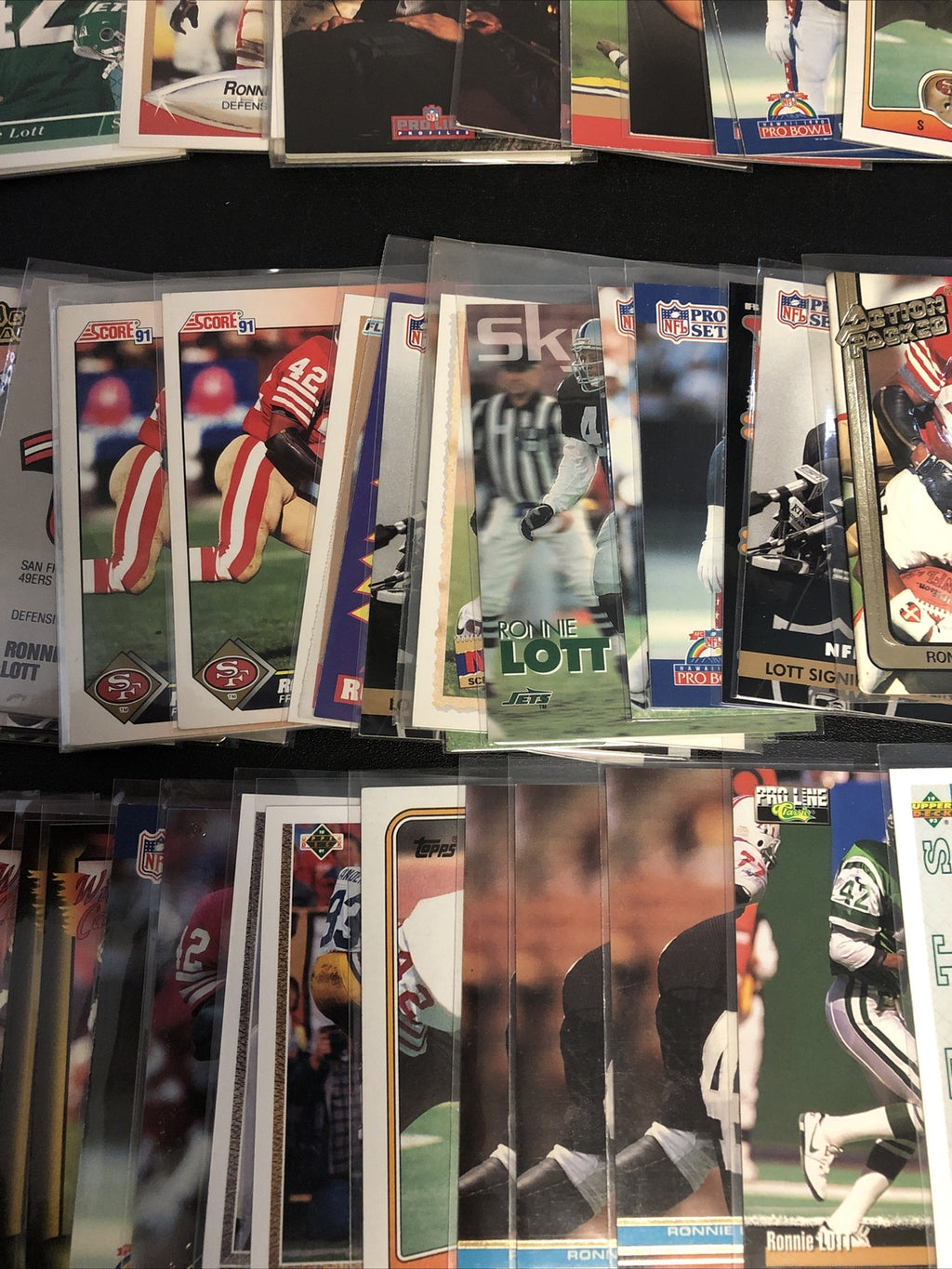 HUGE 196 CARD RONNIE LOTT  LOT. GREAT INSERTS/MIXED BRANDS/YRS/DUPS/EXC COND!