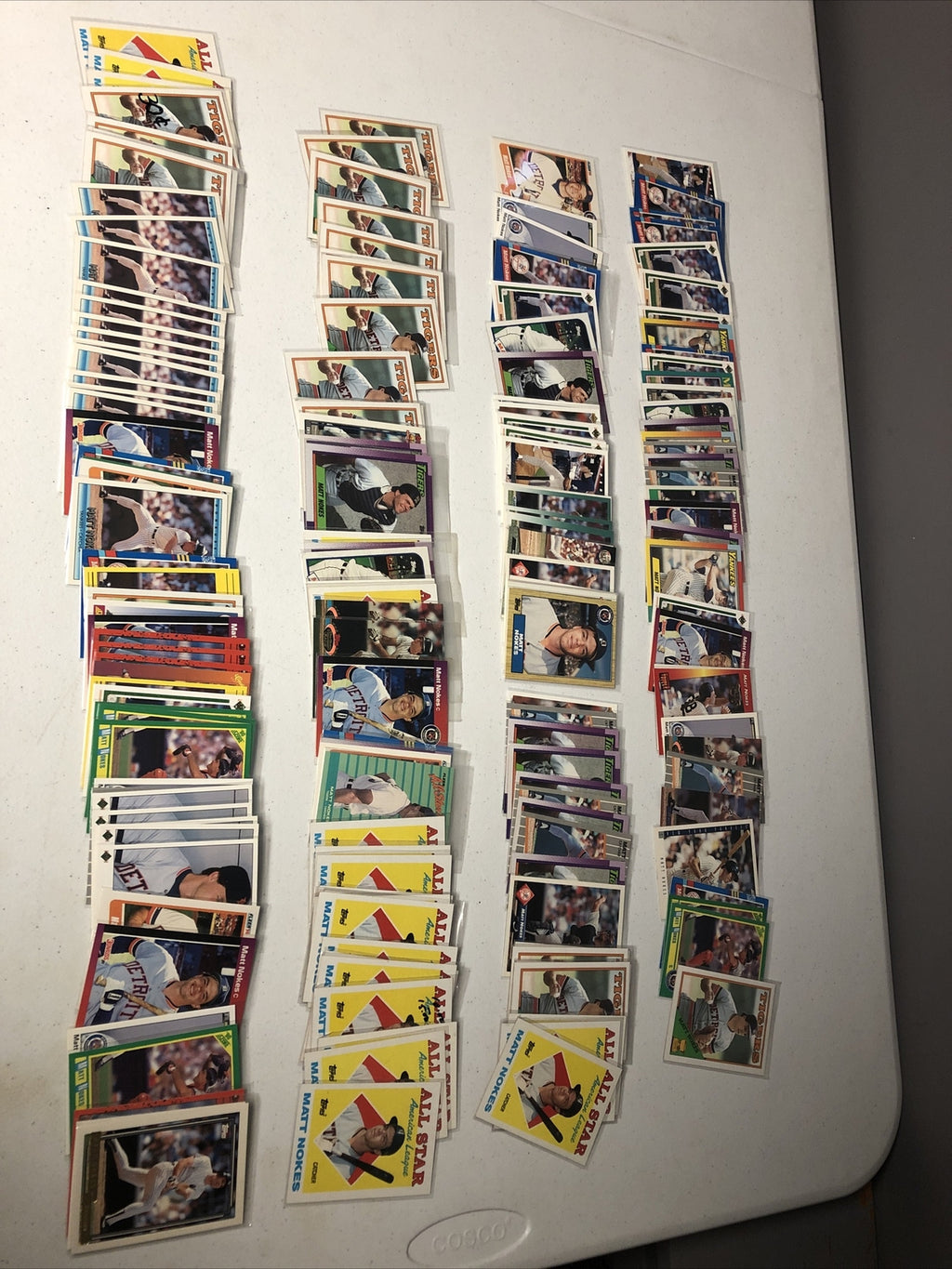 Matt Nokes lot Detroit Tigers 180 cards