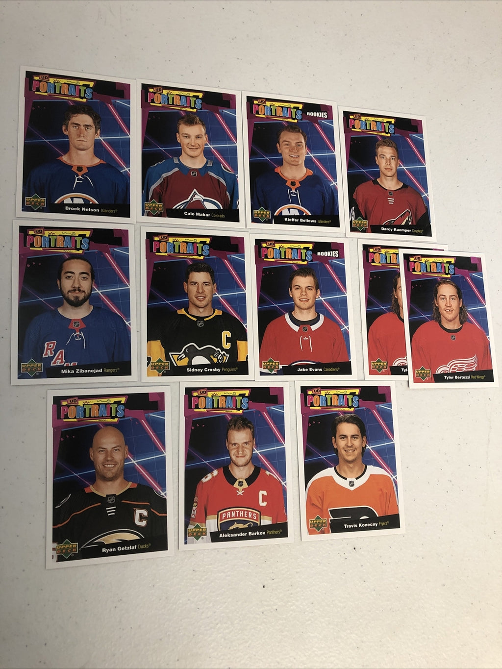 2020/21 UPPER DECK HOCKEY PORTRAITS CARD LOT