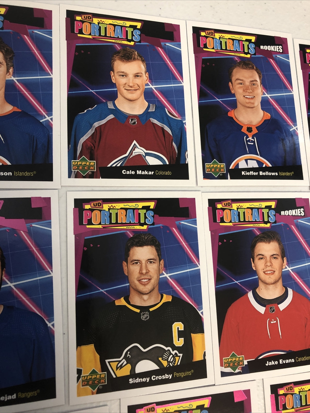 2020/21 UPPER DECK HOCKEY PORTRAITS CARD LOT