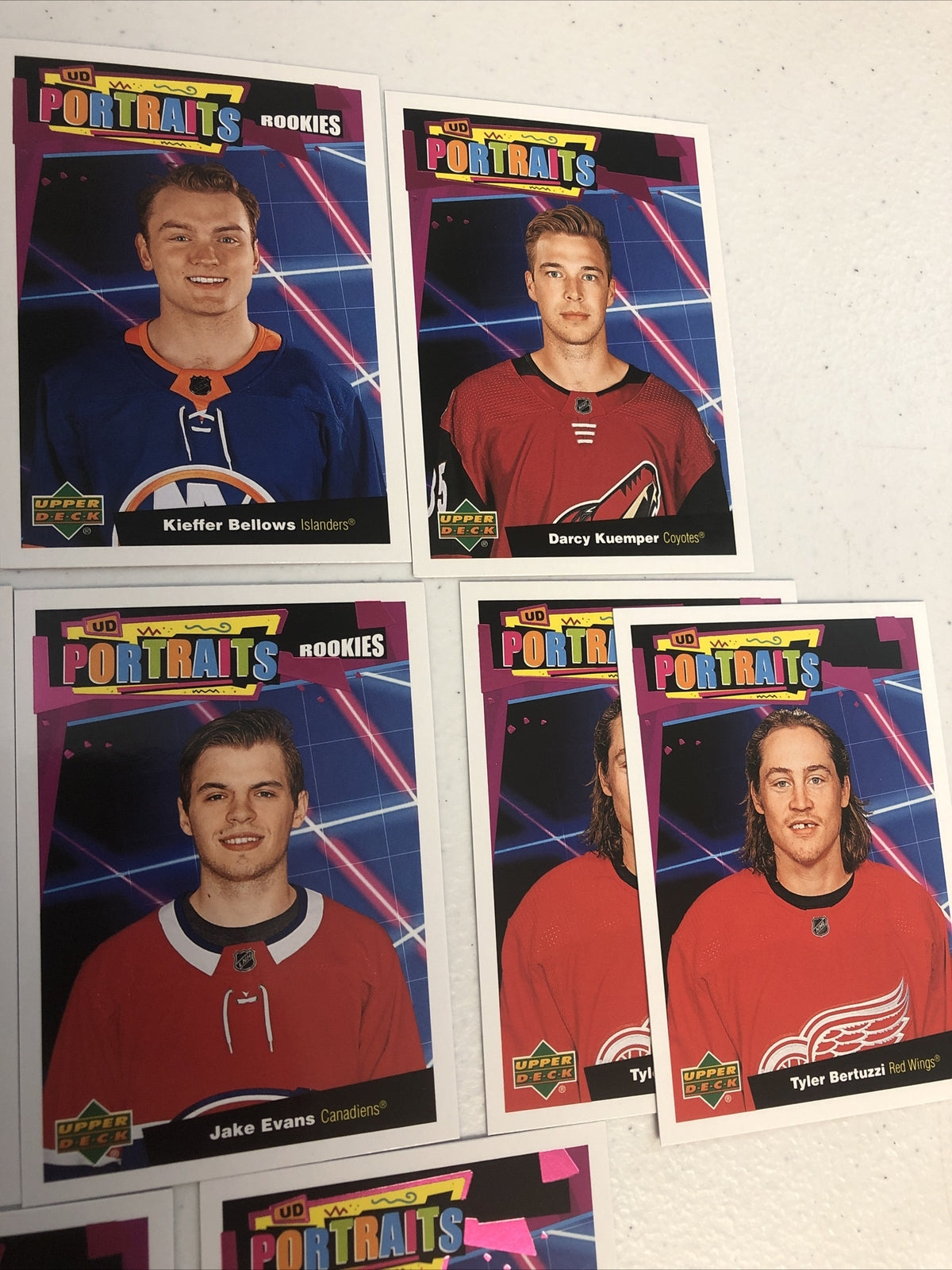 2020/21 UPPER DECK HOCKEY PORTRAITS CARD LOT