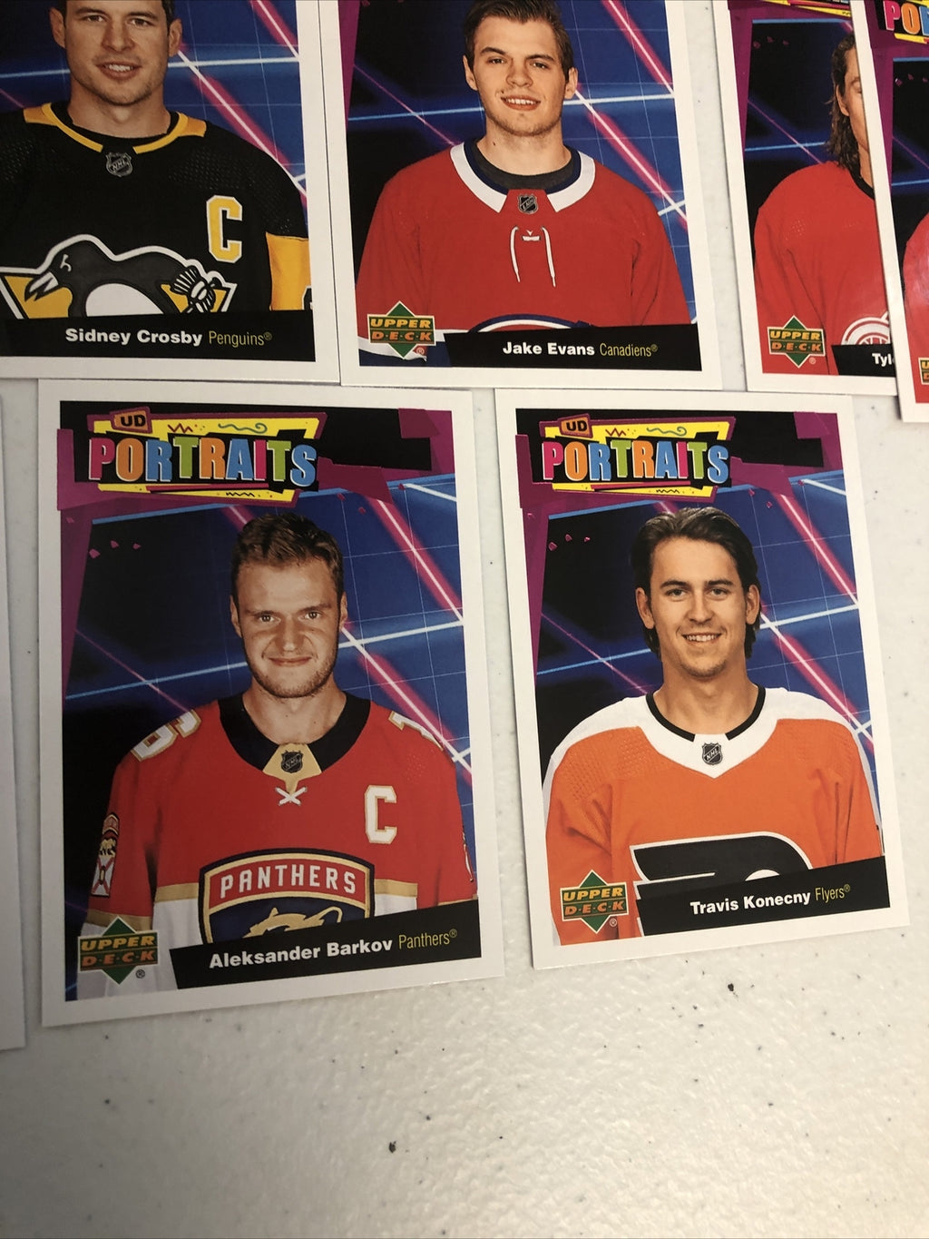 2020/21 UPPER DECK HOCKEY PORTRAITS CARD LOT