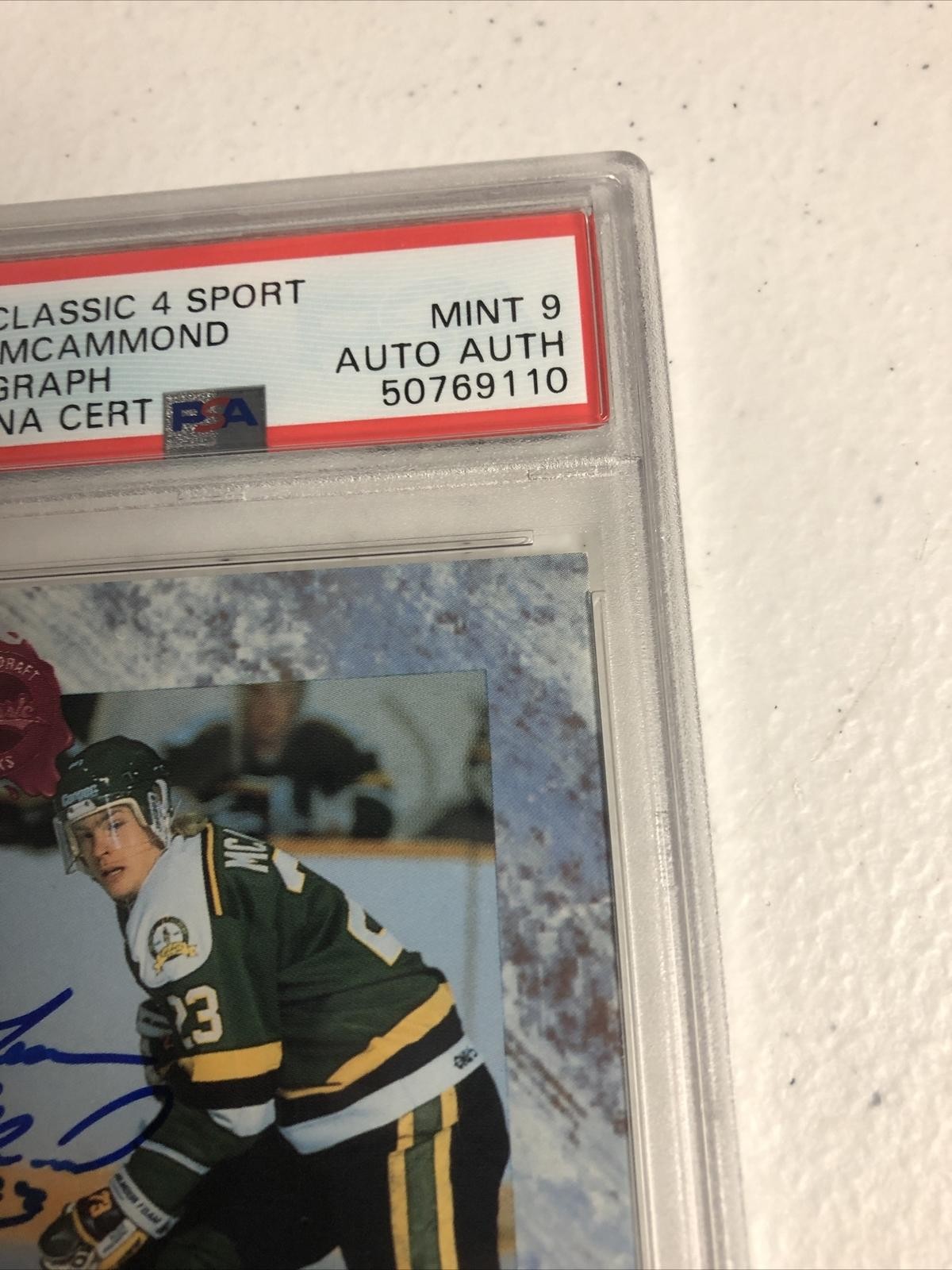 1991 CLASSIC 4 SPORT DEAN MCAMMOND PSA GRADED MINT 9 PSADNA CERTIFIED 866/1100