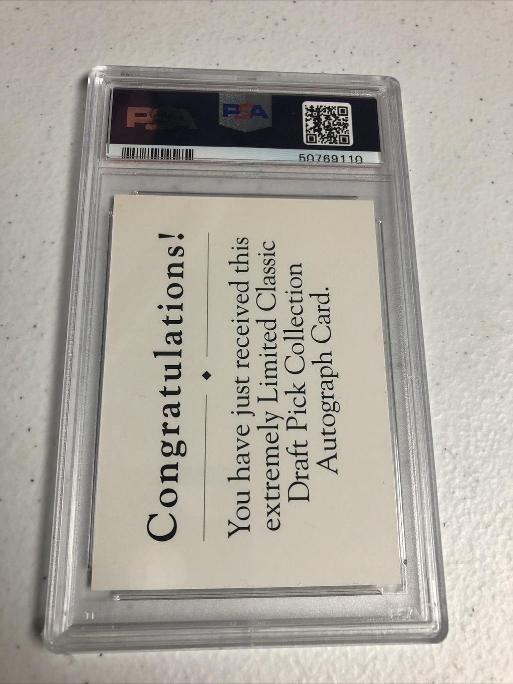 1991 CLASSIC 4 SPORT DEAN MCAMMOND PSA GRADED MINT 9 PSADNA CERTIFIED 866/1100