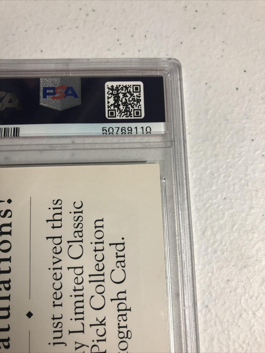 1991 CLASSIC 4 SPORT DEAN MCAMMOND PSA GRADED MINT 9 PSADNA CERTIFIED 866/1100