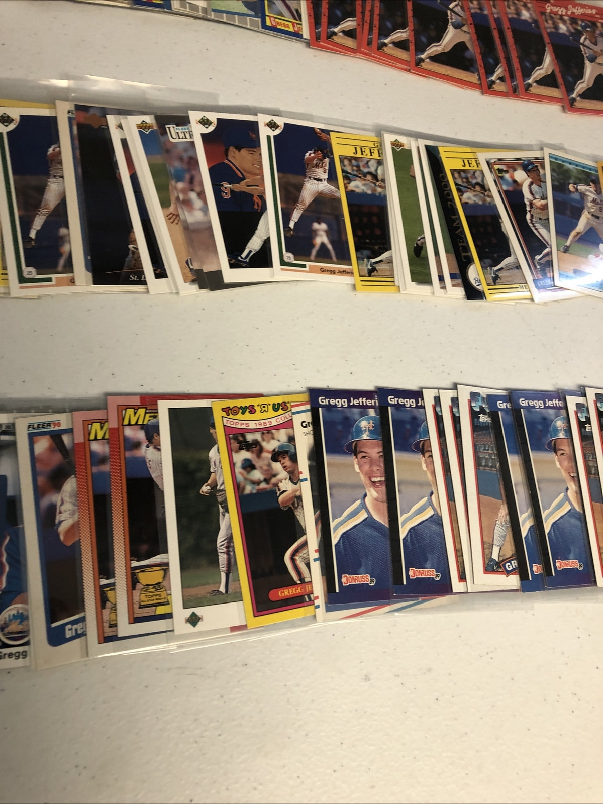 Gregg Jeffries NY Mets Baseball Card lot 185+