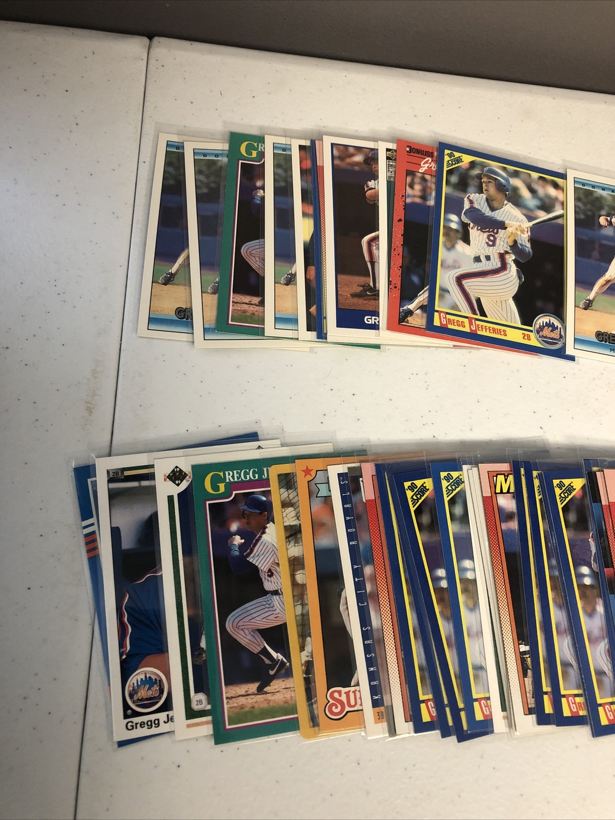 Gregg Jeffries NY Mets Baseball Card lot 185+