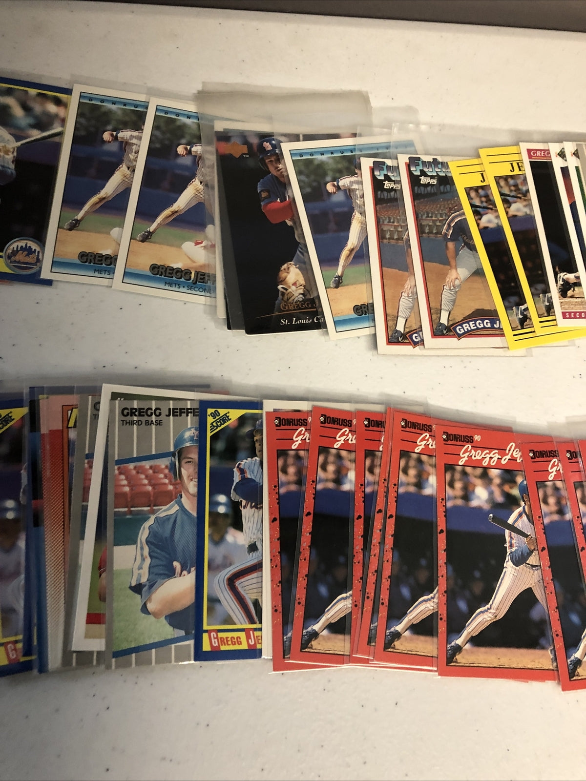 Gregg Jeffries NY Mets Baseball Card lot 185+