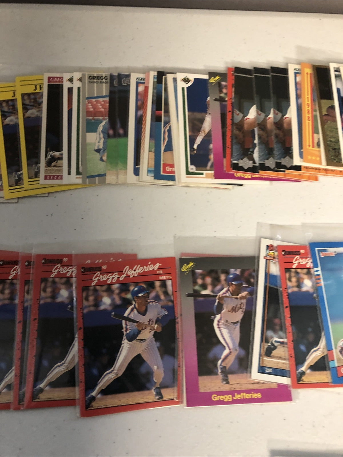 Gregg Jeffries NY Mets Baseball Card lot 185+