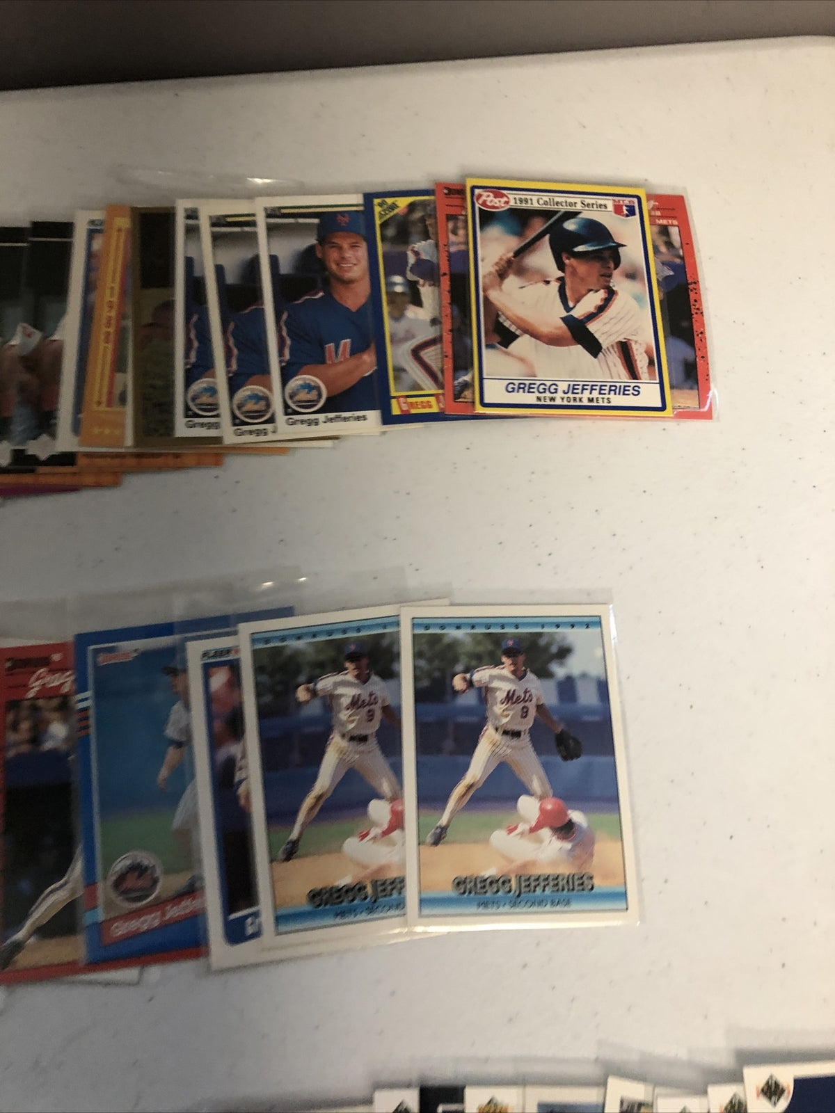 Gregg Jeffries NY Mets Baseball Card lot 185+