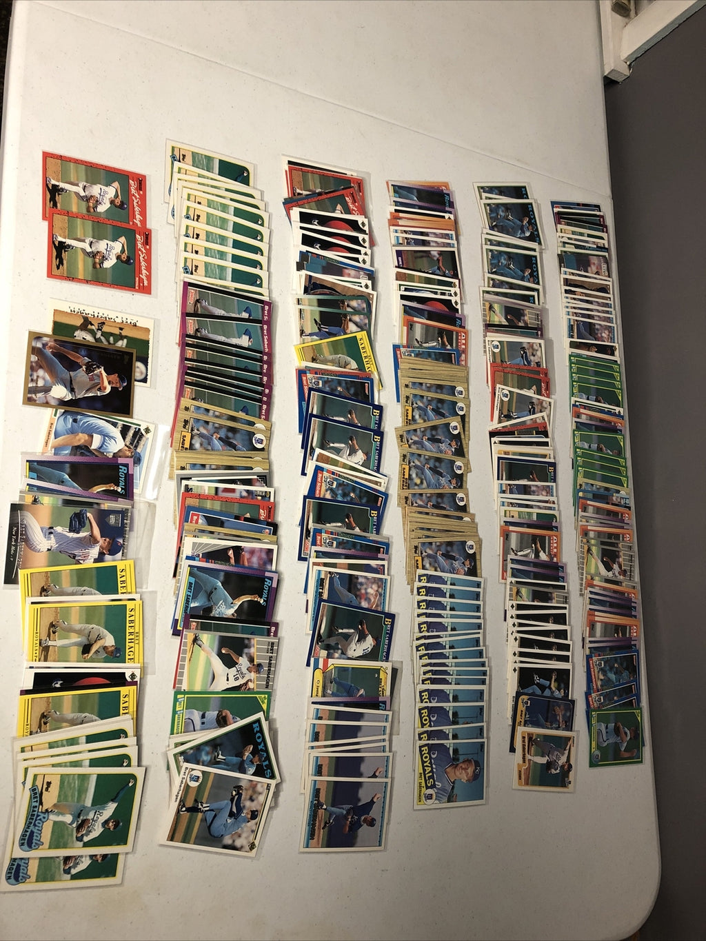 Brett Saberhagen  baseball card lot 150+ card Royals Mets