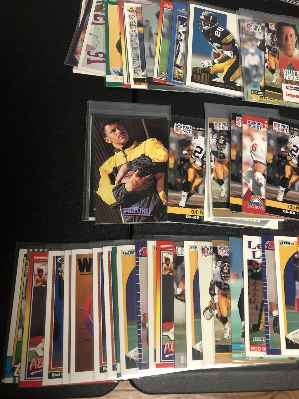 Rod Woodson football card lot 170+ cards