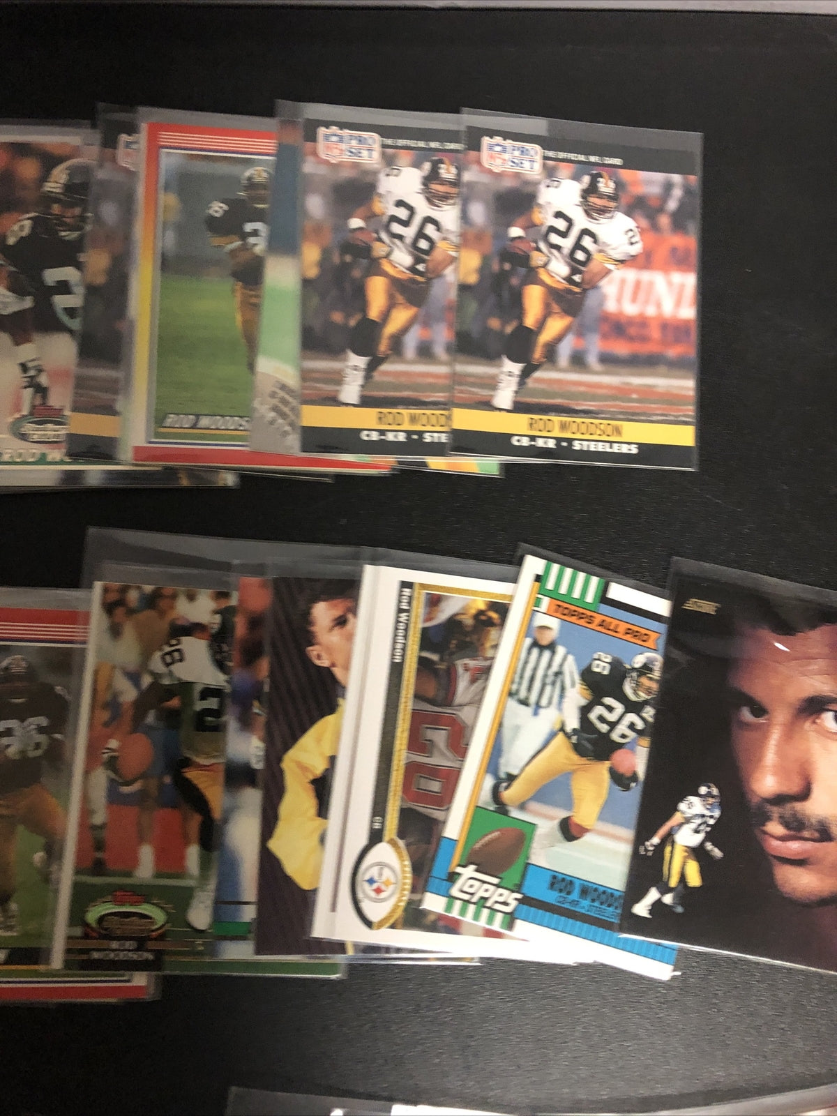 Rod Woodson football card lot 170+ cards