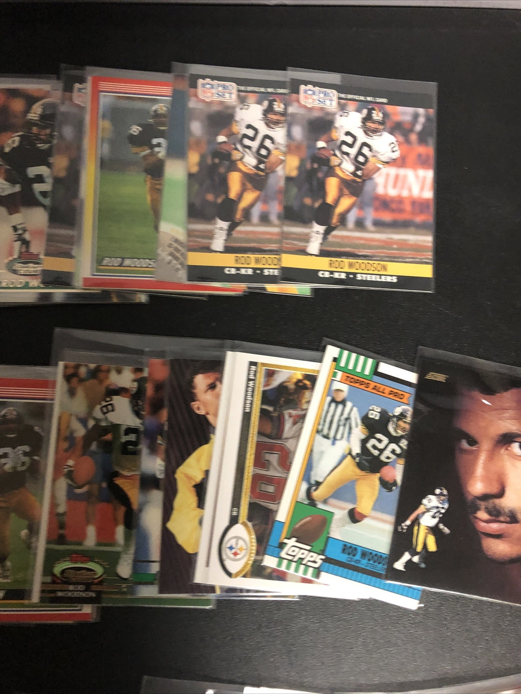 Rod Woodson football card lot 170+ cards