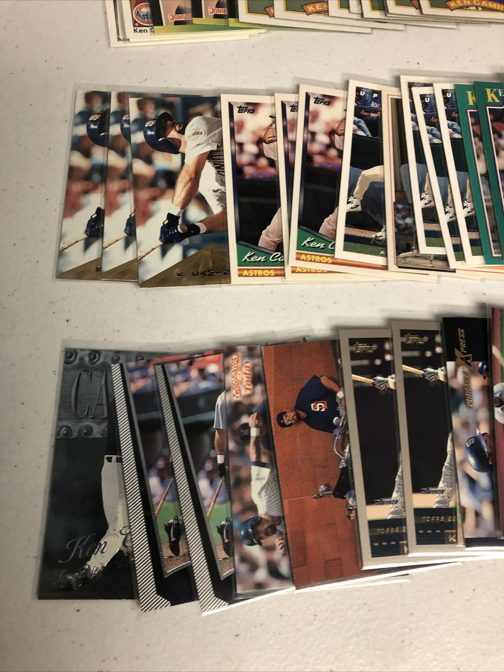 Ken Caminiti baseball card lot 140+ card Astros