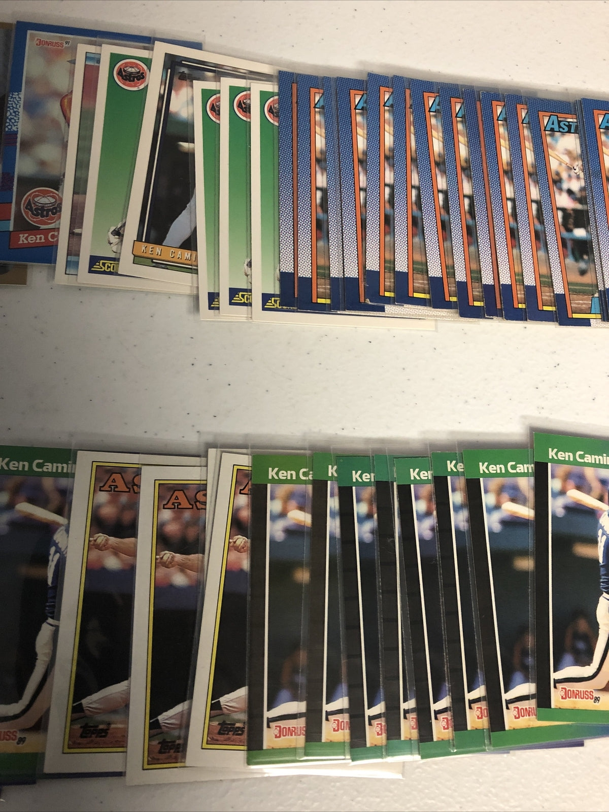 Ken Caminiti baseball card lot 140+ card Astros