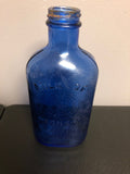 VINTAGE ANTIQUE PHILLIPS COBALT BLUE MILK OF MAGNESIA BOTTLE 7” X 3 1/2”