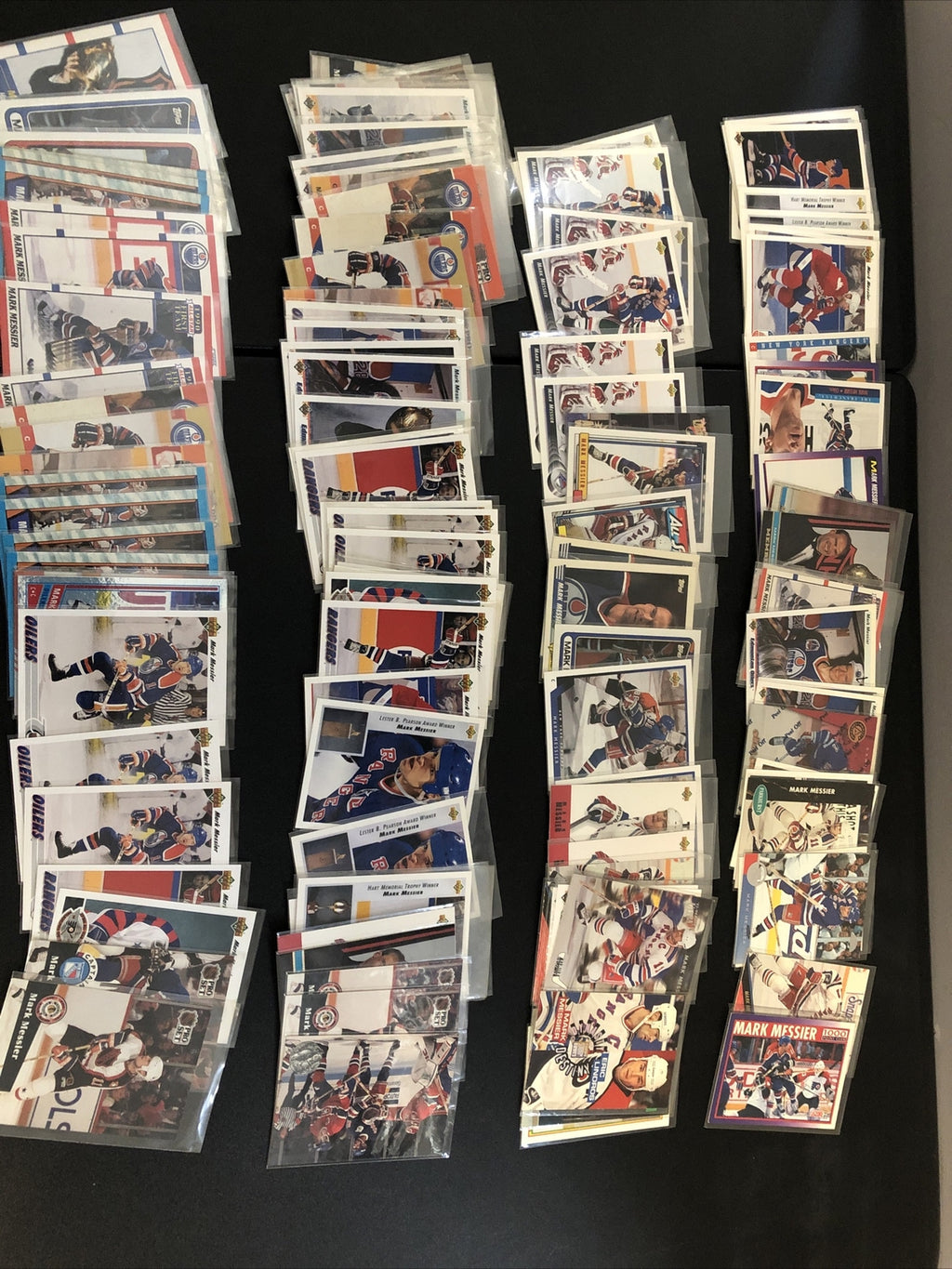 Mark Messier hockey card lot 124 cards Rangers Oilers