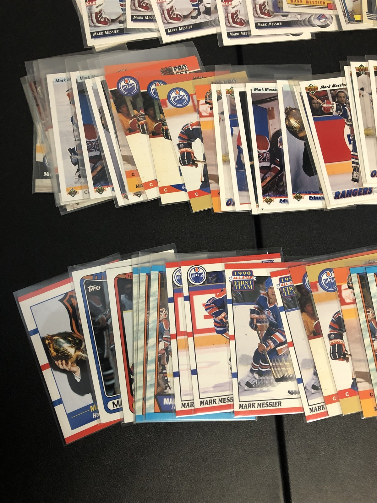 Mark Messier hockey card lot 124 cards Rangers Oilers