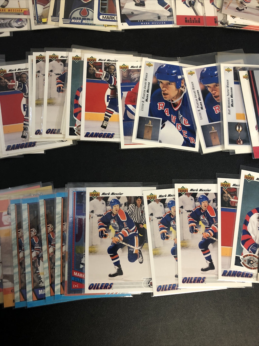 Mark Messier hockey card lot 124 cards Rangers Oilers