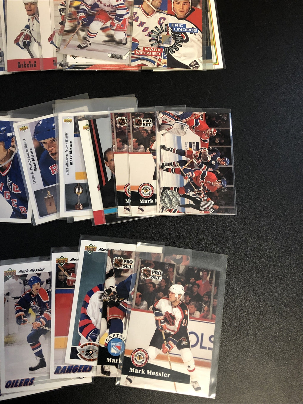 Mark Messier hockey card lot 124 cards Rangers Oilers