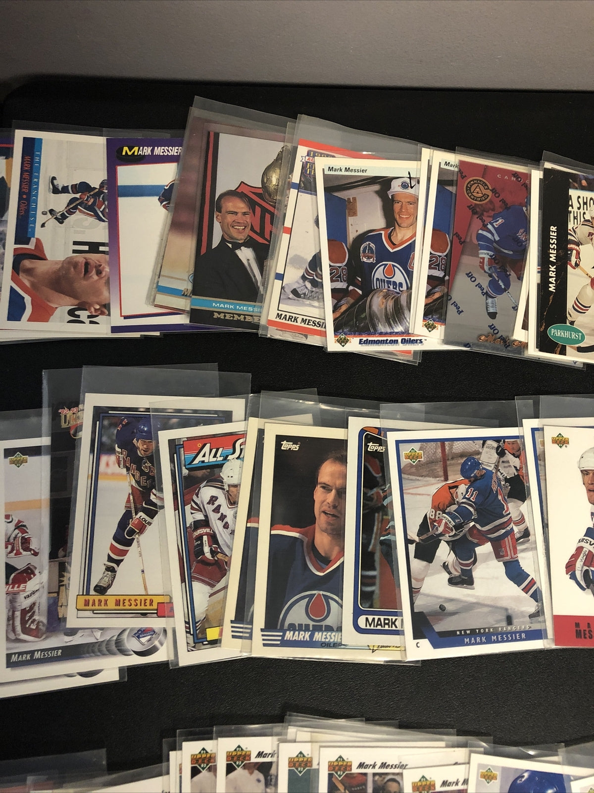 Mark Messier hockey card lot 124 cards Rangers Oilers
