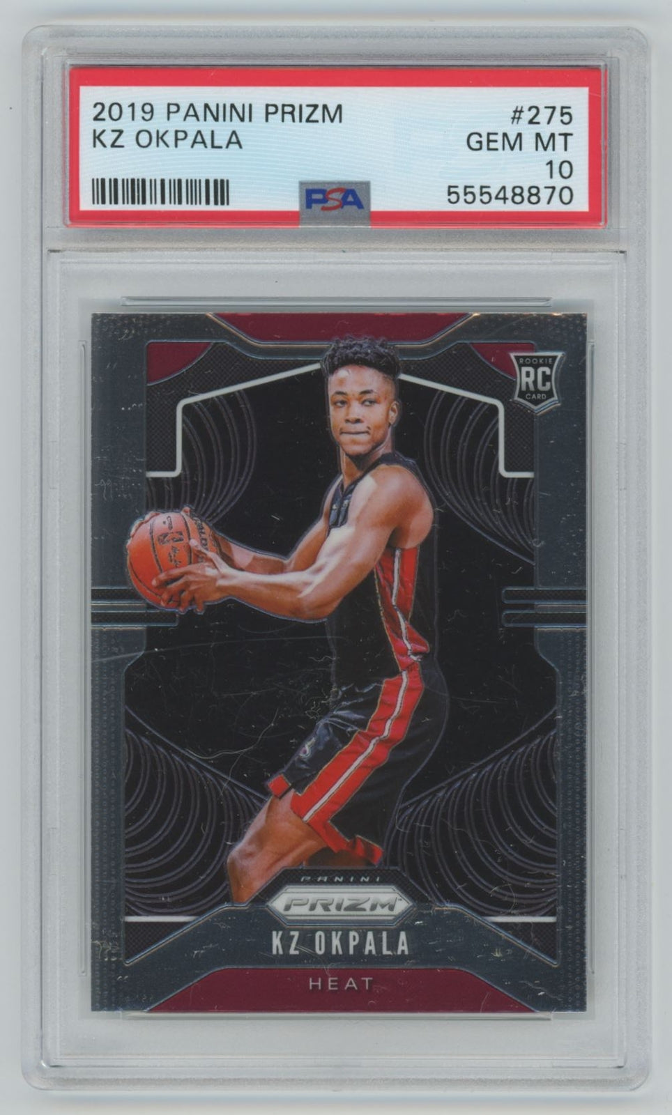 2019-20 Panini Prizm KZ Okpala Rookie PSA 10 Miami Heat #275