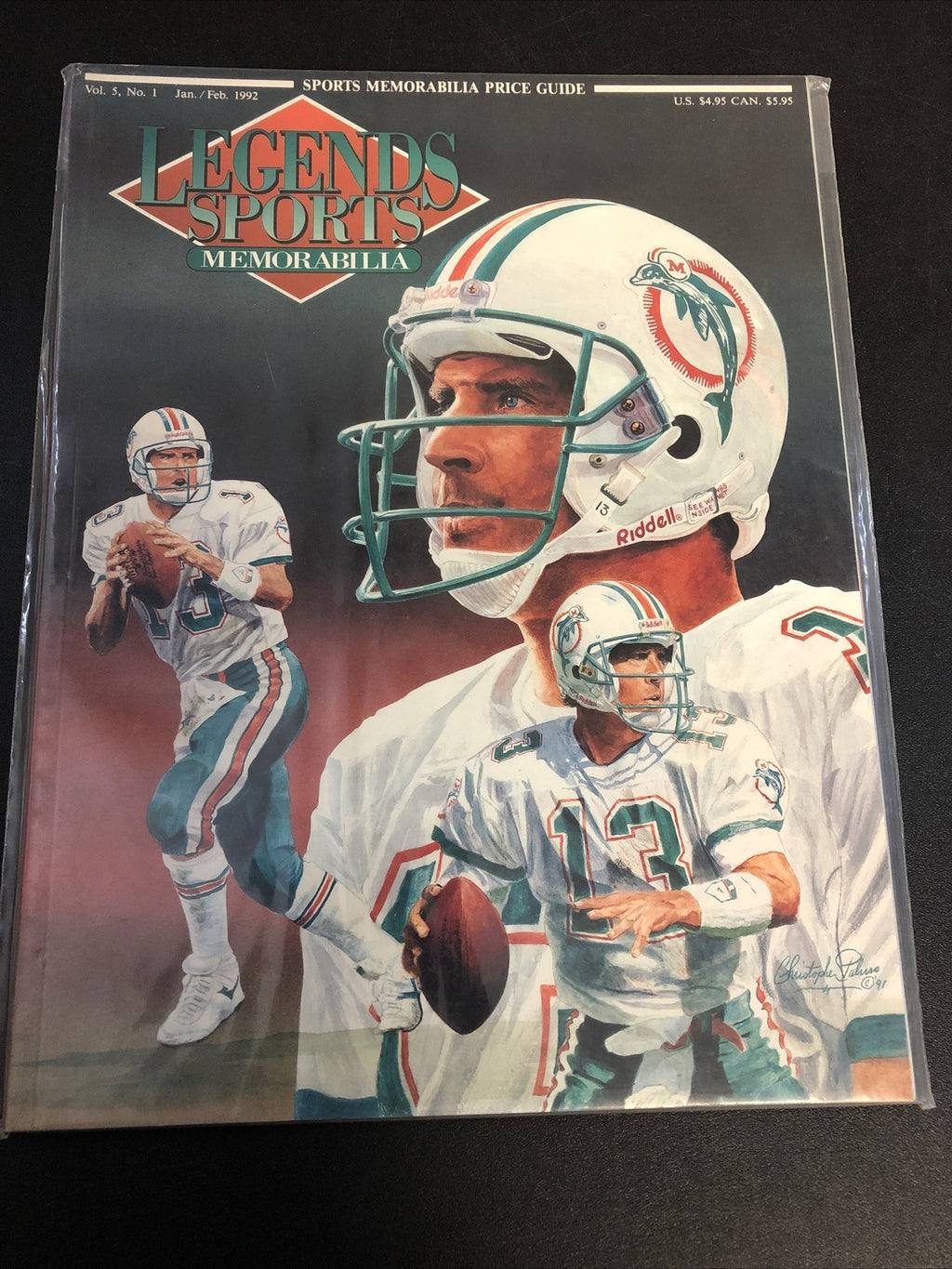 92’ LEGENDS SPORTS MEMORABILIA MAGAZINE. VOL-5 #1 JAN/FEB MARINO