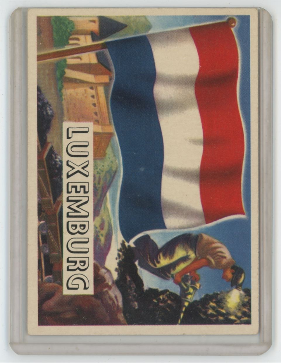 1956 Topps Flags of the World Luxemburg #56