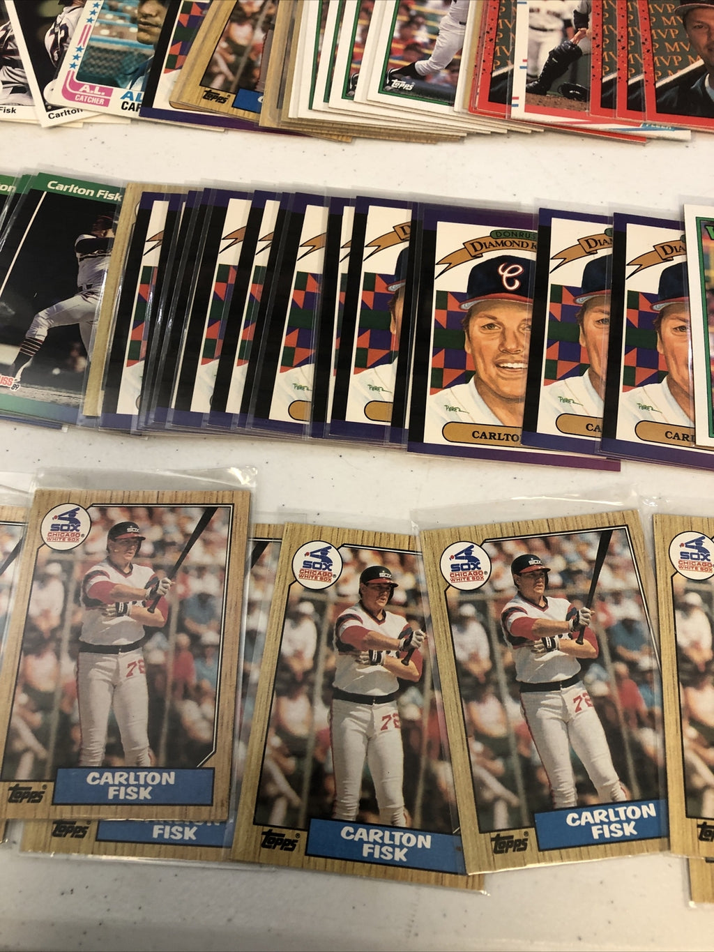Carlton Fisk Baseball Card Lot 300+