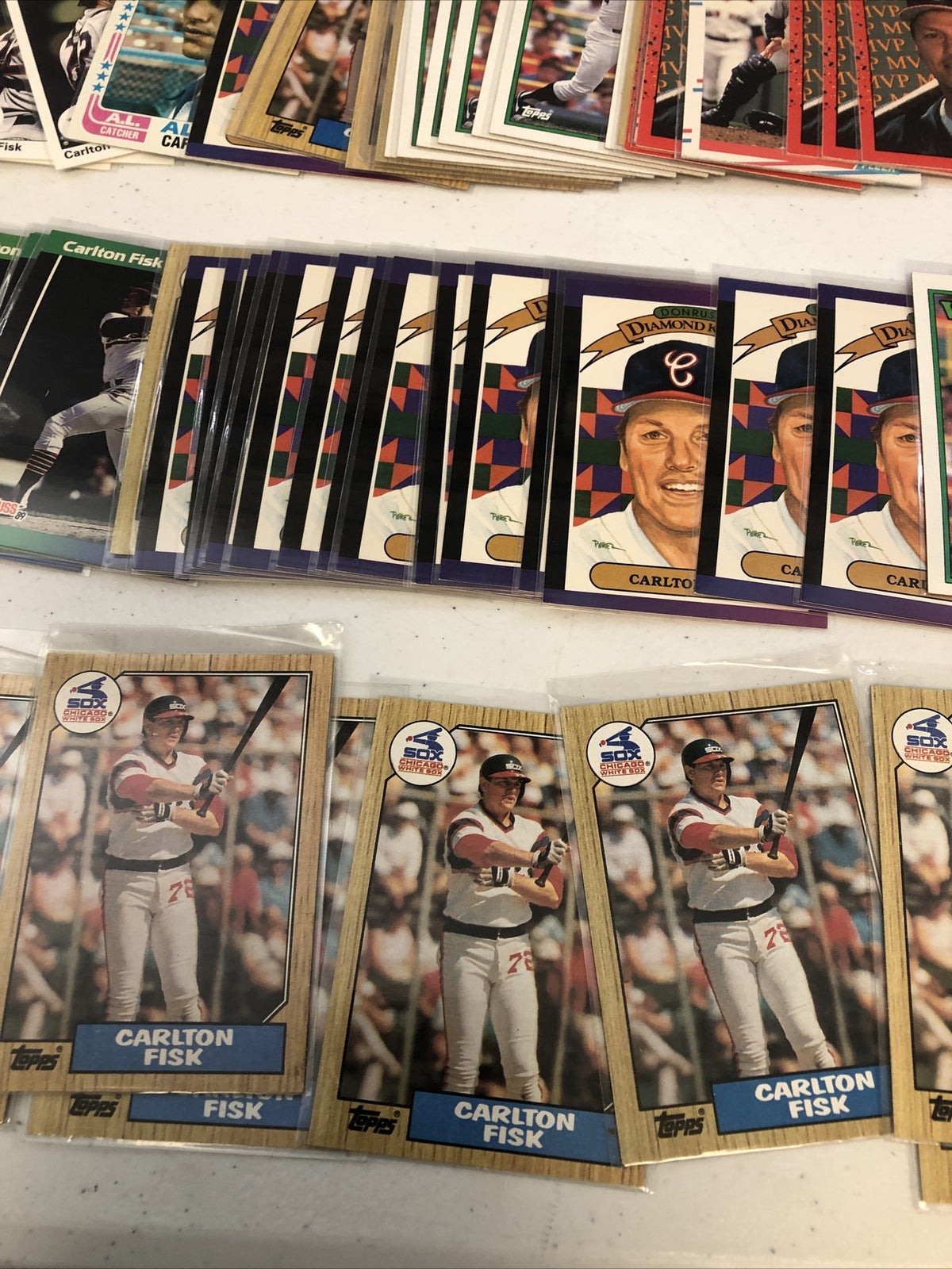 Carlton Fisk Baseball Card Lot 300+