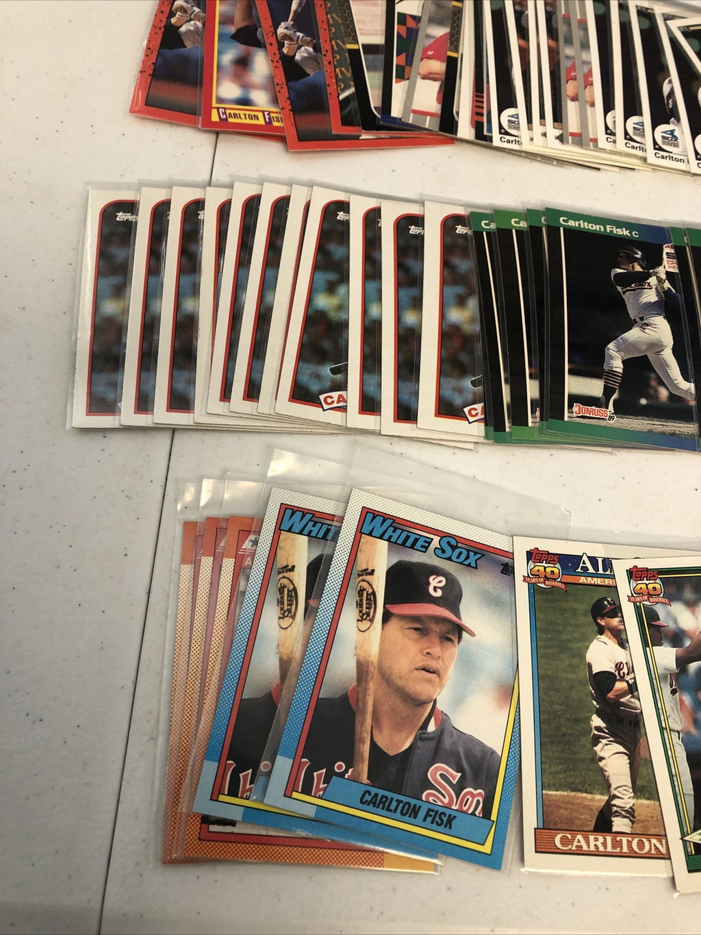 Carlton Fisk Baseball Card Lot 300+