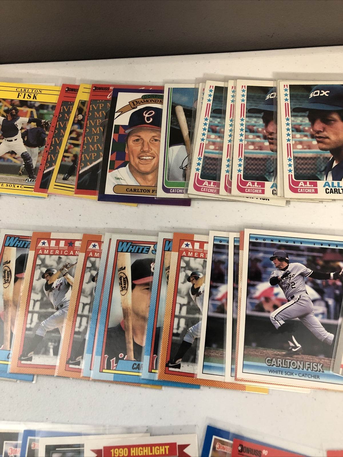 Carlton Fisk Baseball Card Lot 300+