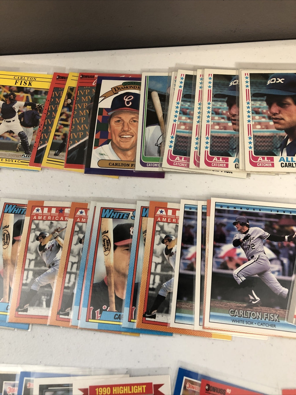 Carlton Fisk Baseball Card Lot 300+