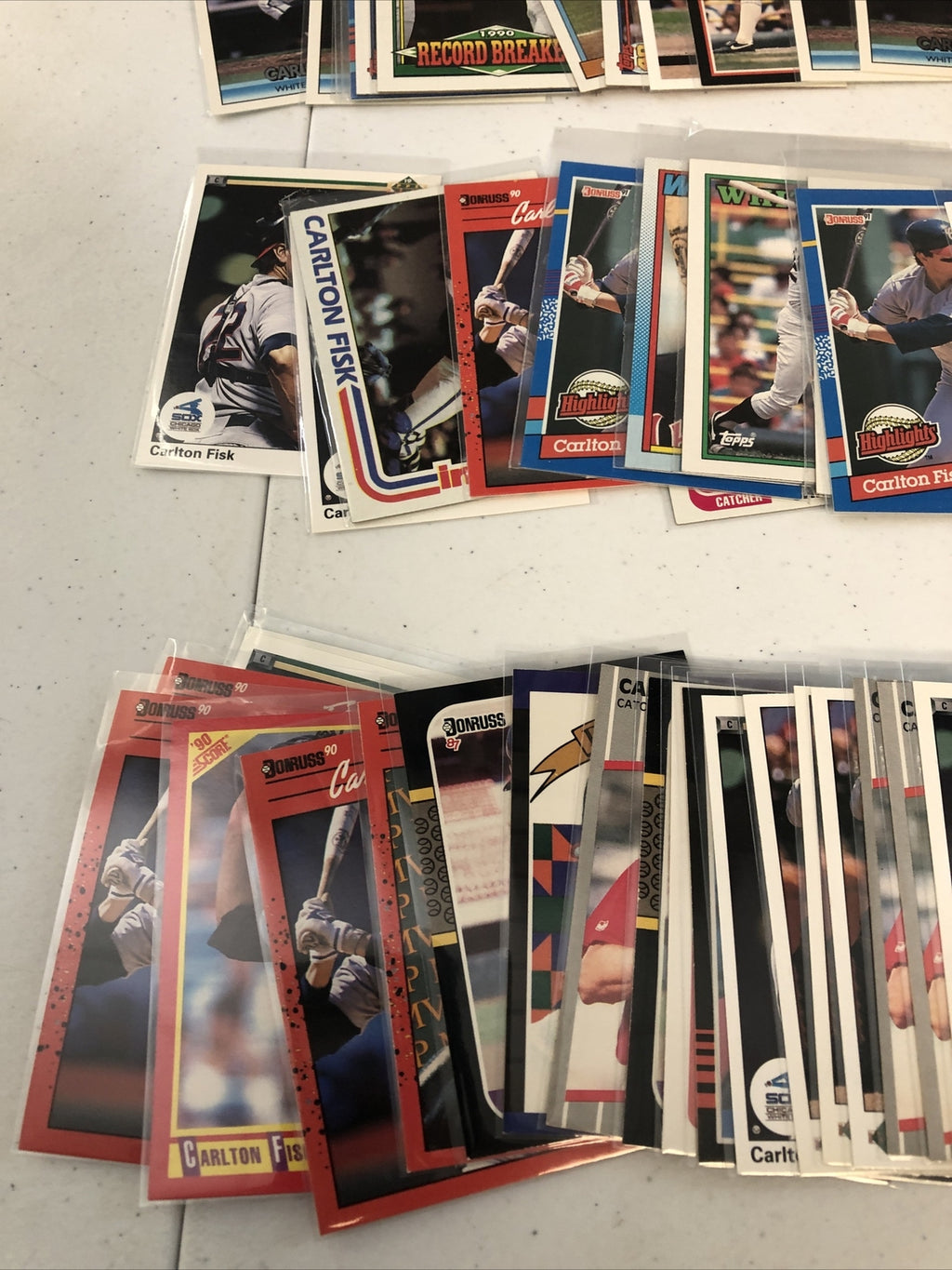 Carlton Fisk Baseball Card Lot 300+