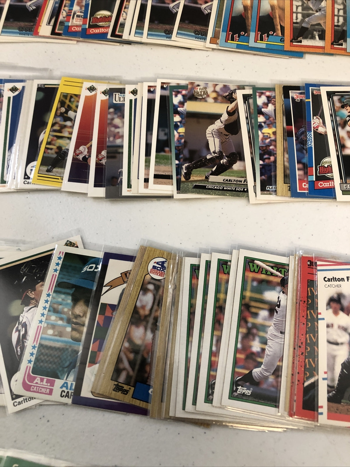 Carlton Fisk Baseball Card Lot 300+