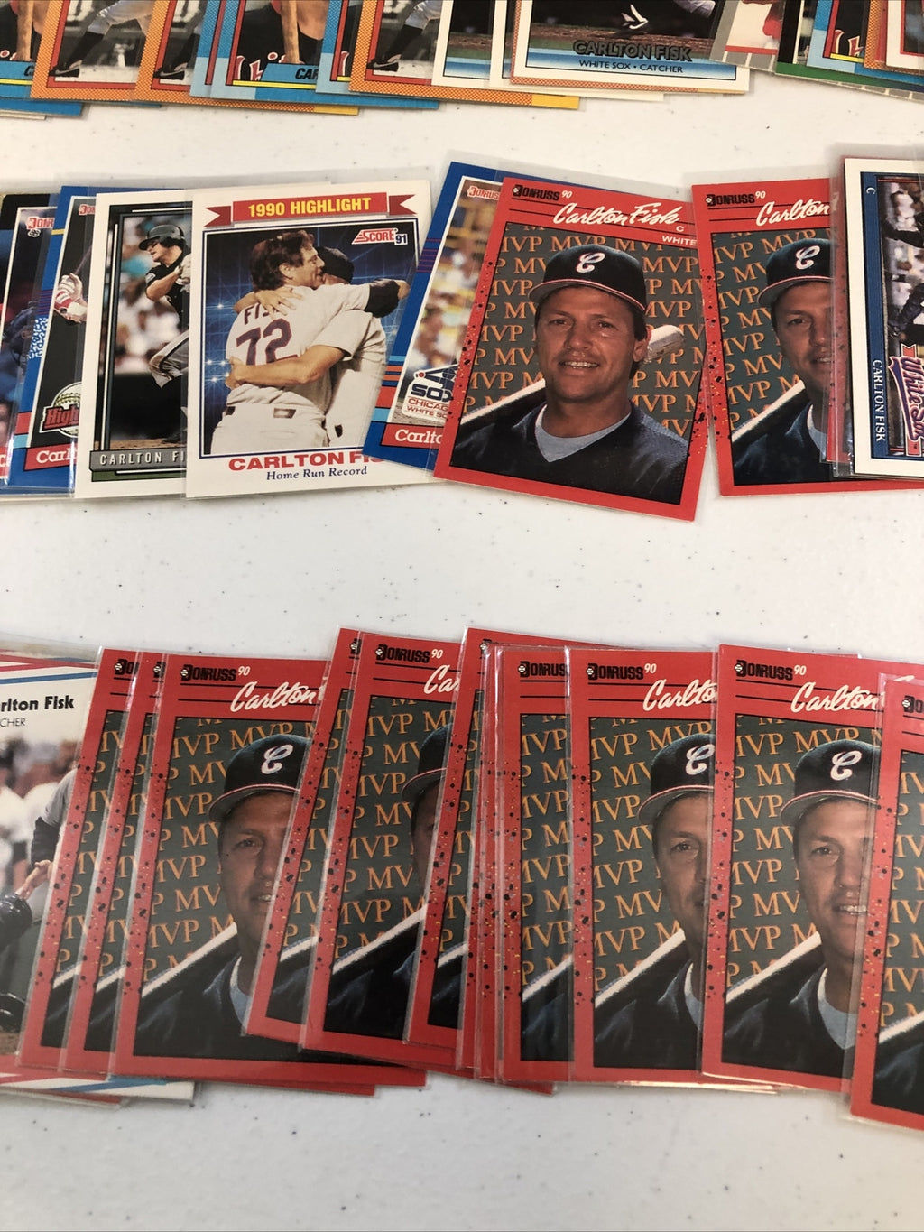 Carlton Fisk Baseball Card Lot 300+