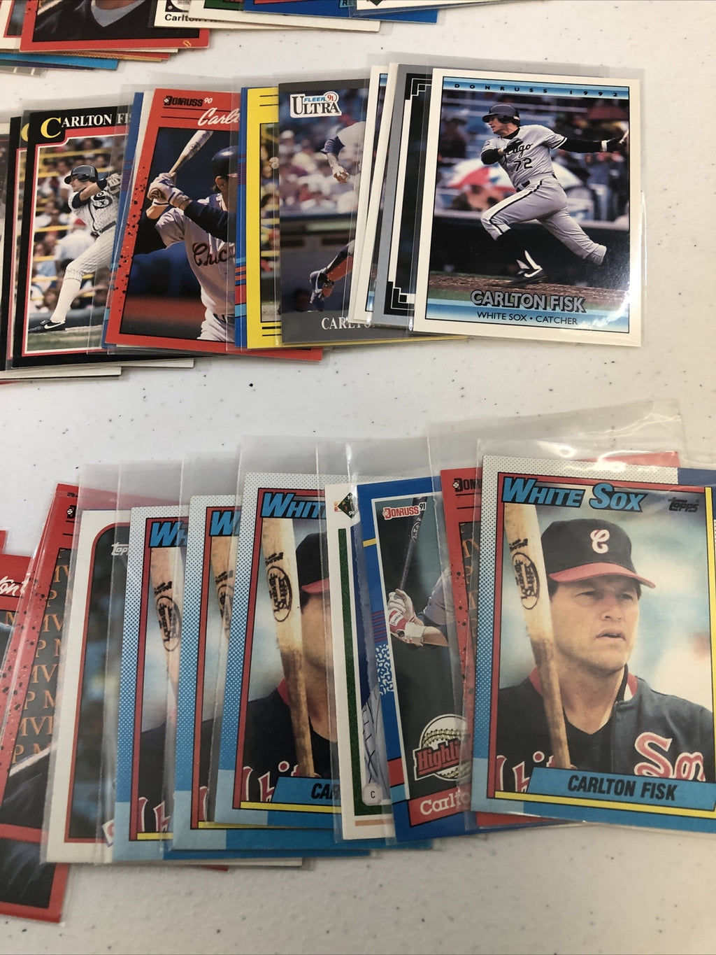 Carlton Fisk Baseball Card Lot 300+