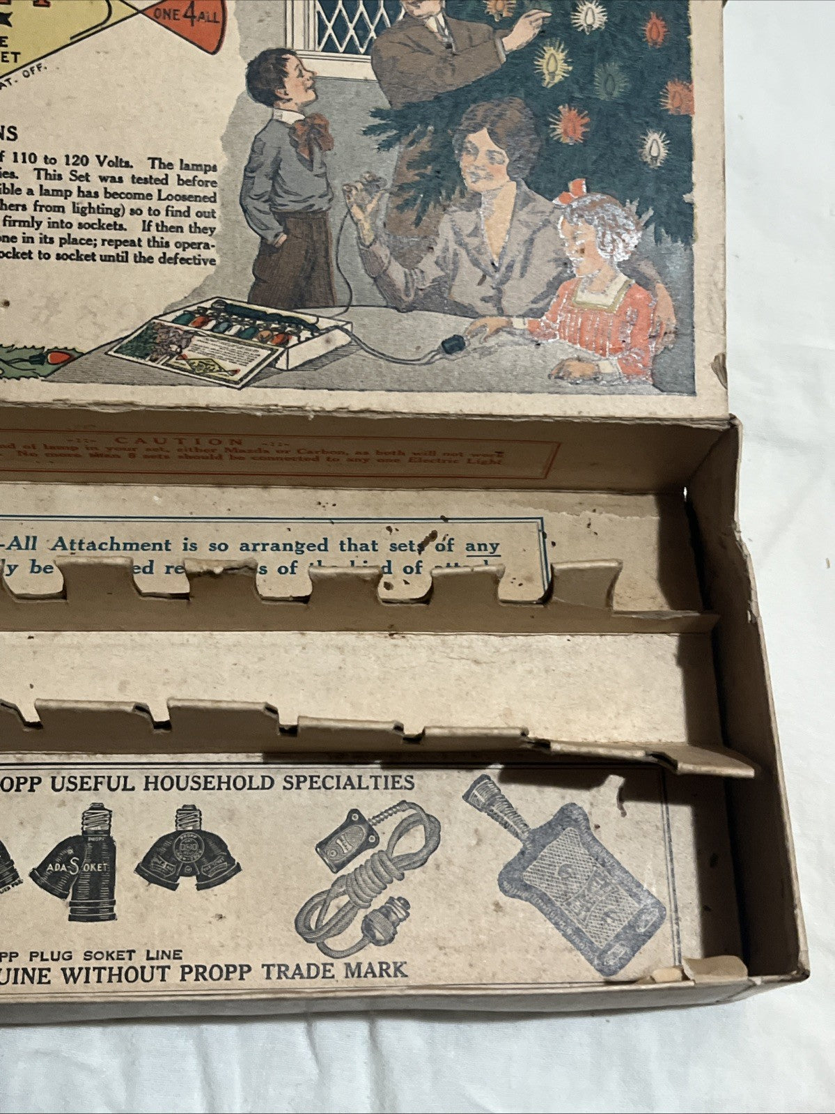 Antique Propp 1920's String Light BOX ONLY