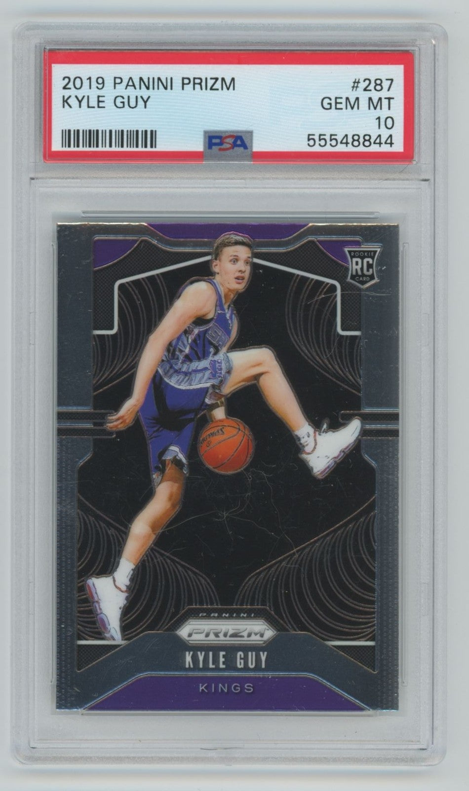 2019-20 Panini Prizm Kyle Guy Rookie PSA 10 Sacramento Kings #287