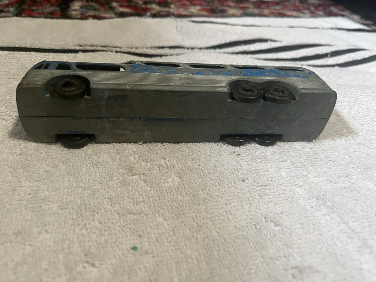 Vintage Metal Masters Co Blue Toy Bus Made In The USA