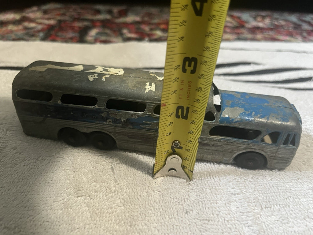 Vintage Metal Masters Co Blue Toy Bus Made In The USA