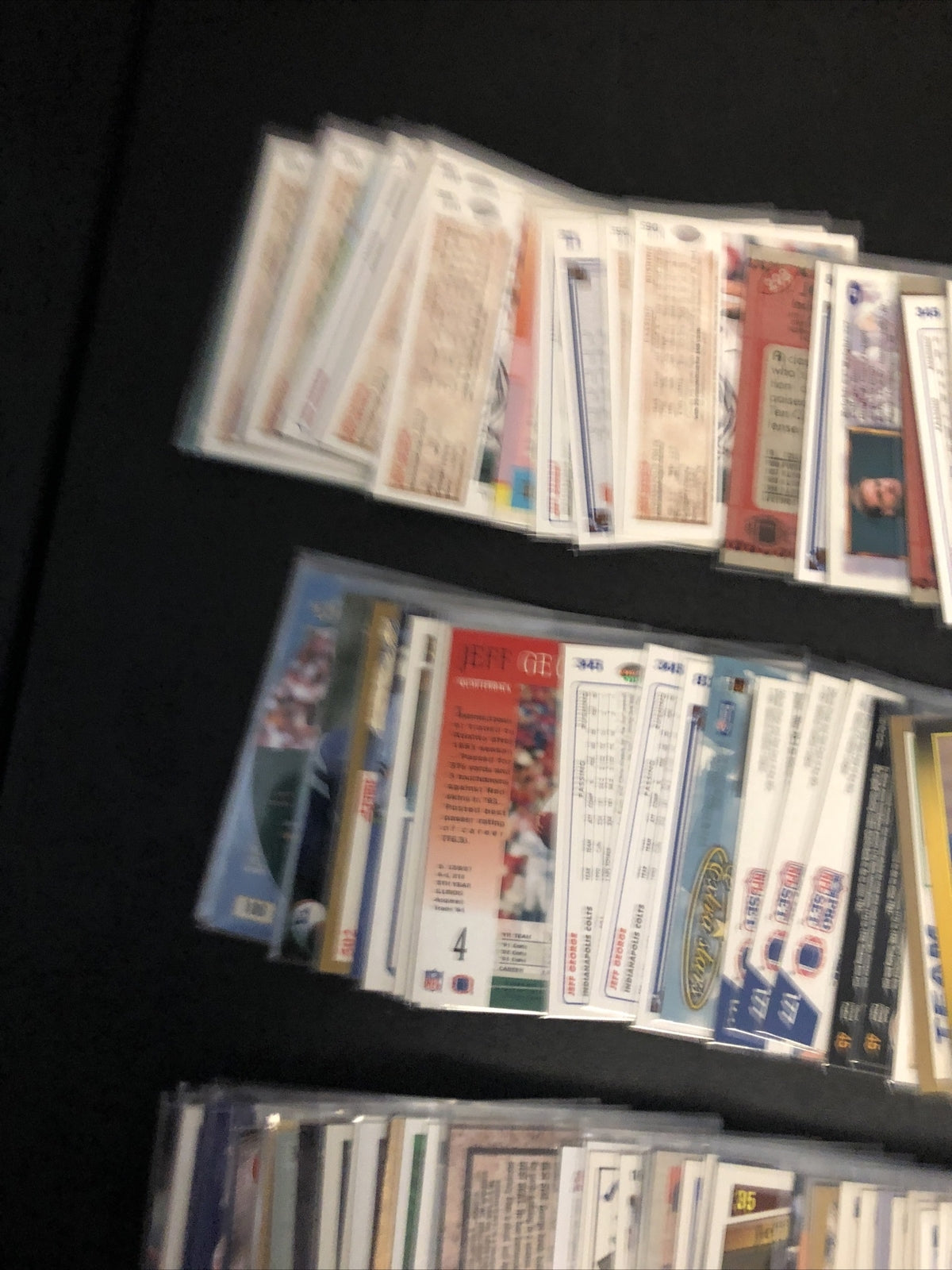 HUGE 144 CARD JEFF GEORGE LOT.GREAT INSERTS/MIXED BRANDS/YRS/RC’S/DUPS/EXC COND!
