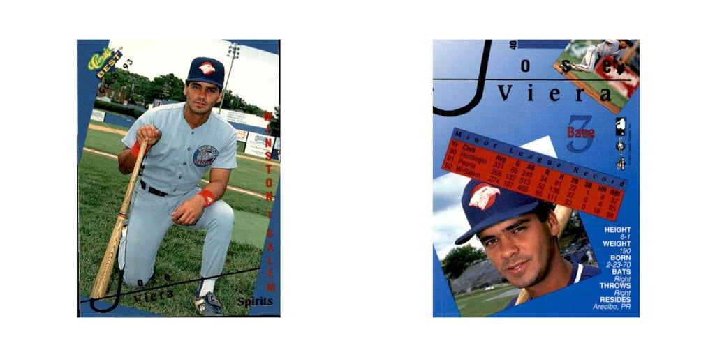 1993 Classic Best Gold Jose Viera Winston Salem Spirits #40
