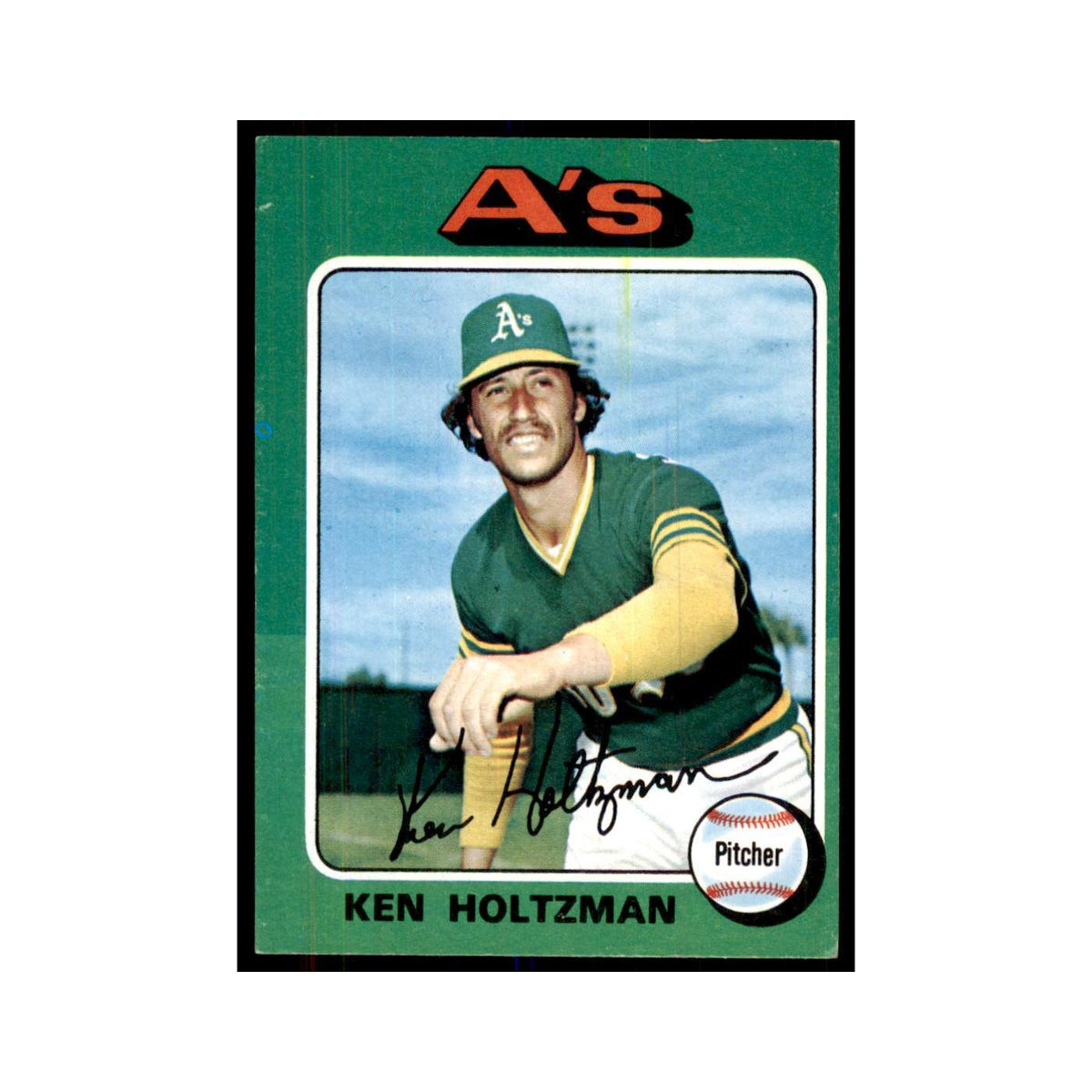 1975 Topps Ken Holtzman Athletics #145