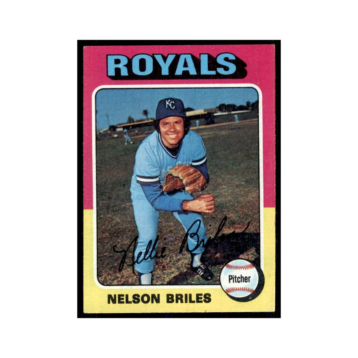 1975 Topps Nelson Briles Royals #495